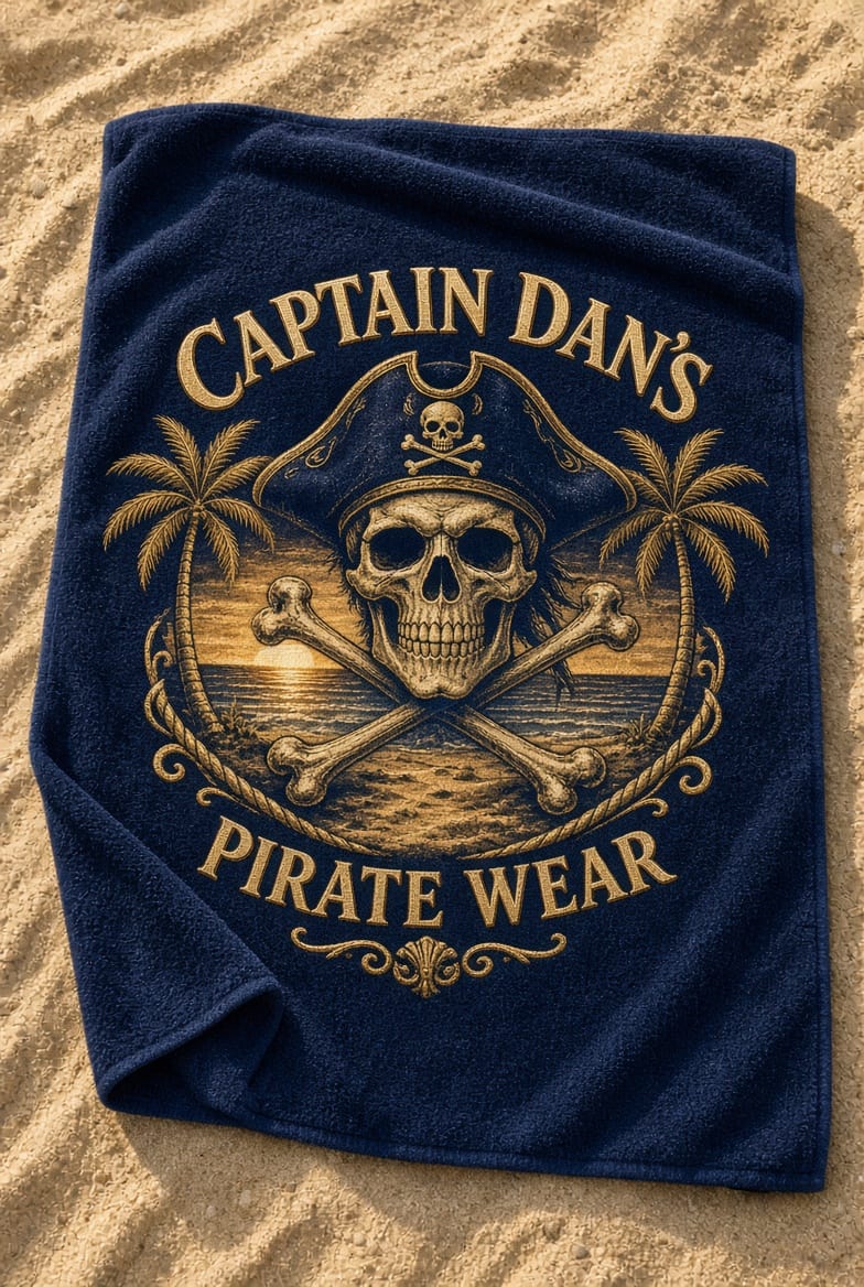 Captain Dan's Beach Towel